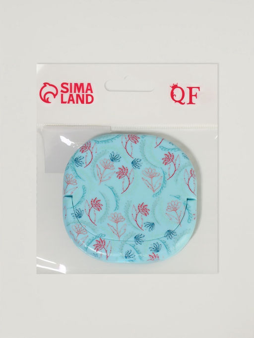 Зеркало карманное «Узор», с подставкой, 8×8 см, МИКС