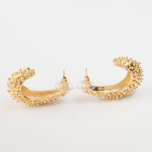 Серьги металл Стиль неоны, цвет золото