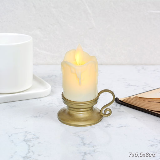 Свеча светодиодная подвижный фитиль 8 см / 227-sv /уп 12/360/ - Галеонтрейд фото 14