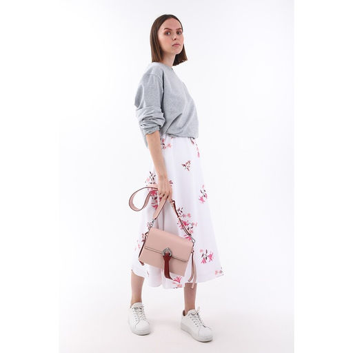 Сумка-мессенджер на клапане, наружный карман, цвет пудра - Simaland фото 4