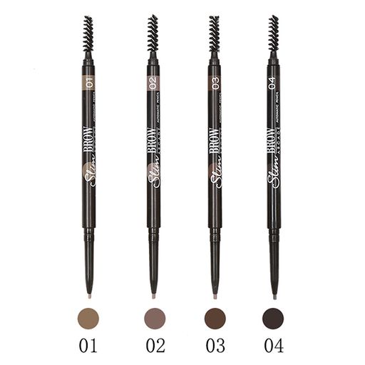 FARRES /MB010-02/ Карандаш Механический для бровей Slim с щеточкой (Серо-коричн.). 6 - Farres cosmetics фото 2