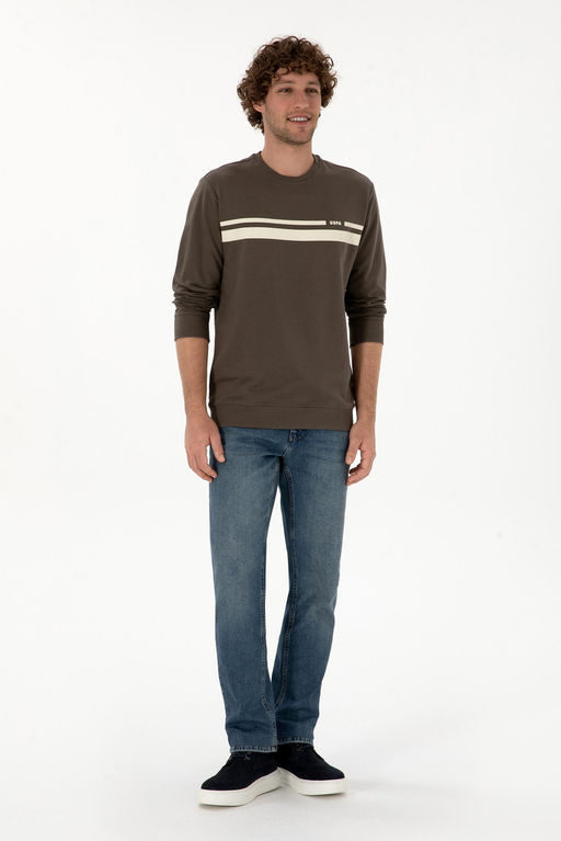 Erkek Vizon Sweatshirt Sepette S_rpriz _ndirim - U.s. polo assn фото 4