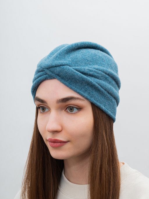 Шапка SEEBERGER арт. 18423-0 BOILED WOOL TURBAN (ярко-синий)