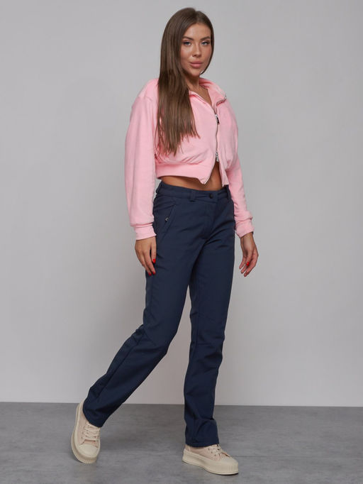 Брюки спортивные софтшелл MTFORCE женские синего цвета 2410S  фото 4