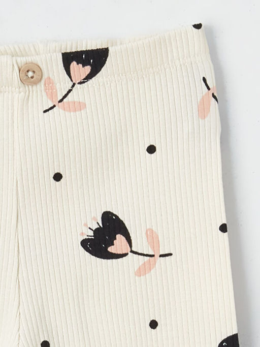 Beli Lastikli Bask?l? K?z Bebek Tayt 2li - Waikiki фото 3