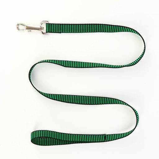 Комплект амуниции рельефный, поводок 120 х 2 см, ОГ 44-50 см, зелёно-чёрный - Пижон фото 6