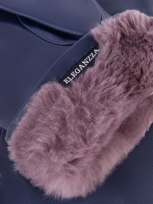 Рукавицы женские н/м крол IS129 d.blue - Eleganzza фото 3