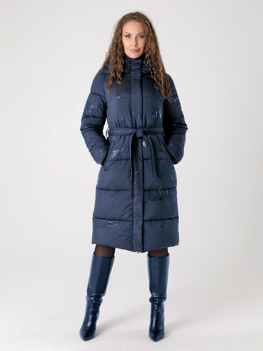 24433 Пальто стеганое т.бежевый - Dizzyway фото 11