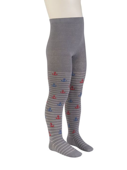 OMSA kids Collant 13P62-2 с рисунком (якорь/полос) - grigio chiaro  фото 2