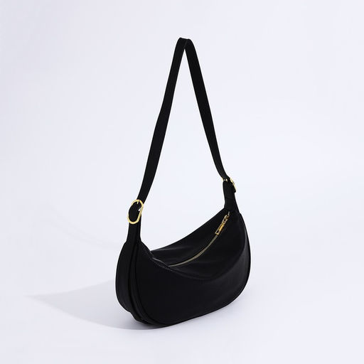 Сумка-багет на молнии, цвет чёрный - Simaland фото 2