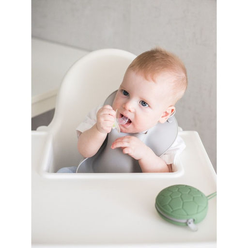 Контейнер для хранения и стерилизации сосок и пустышек, силиконовый, цвет зеленый - Крошка я фото 3