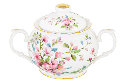 Сахарница 380 мл 15,5*10*10 см Яблоневый цвет на белом NEW BONE CHINA - Elan gallery фото 4