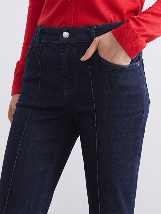 Straight Fit Kad?n Jean Pantolon