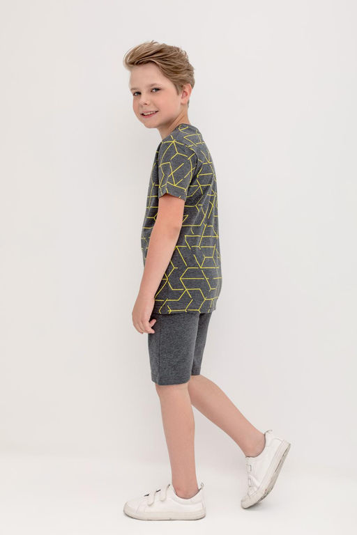 КР 400610/тем.серый меланж к422 шорты для мал - Crockid фото 4