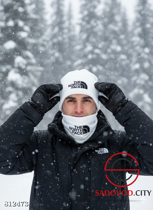 Мужская шапка+Снуд Nike комплект - Bruno фото 2