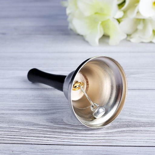 Колокольчик настольный Shine, серебряный, 12 х 6.5 см - Simaland фото 2