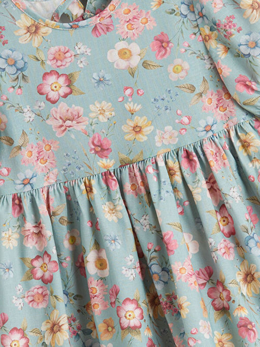 ?i?ekli K?z ?ocuk Elbise