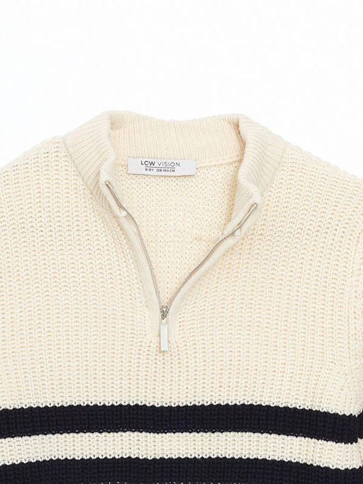 Dik Yaka Erkek ?ocuk Triko Kazak - Waikiki фото 2