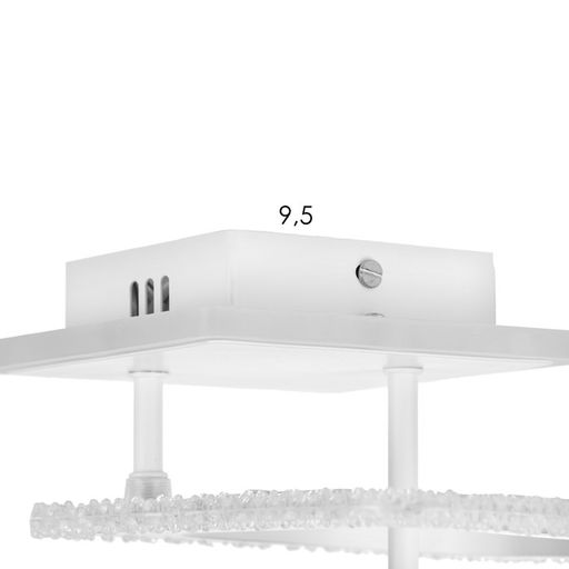 Люстра потолочная «Эми» LED 3×32 Вт Белый 34×26×12 см 3000-6500K