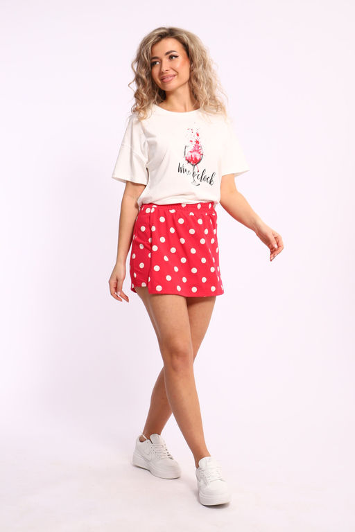 Костюм Натали 88116 футболка и шорты-юбка комбинированная фото 7