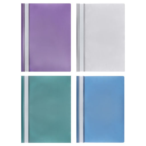 Цена за 2 шт. Набор папок- скоросшивателей А4, 200 мкм, Calligrata TOP Mistral, 4 штуки, микс