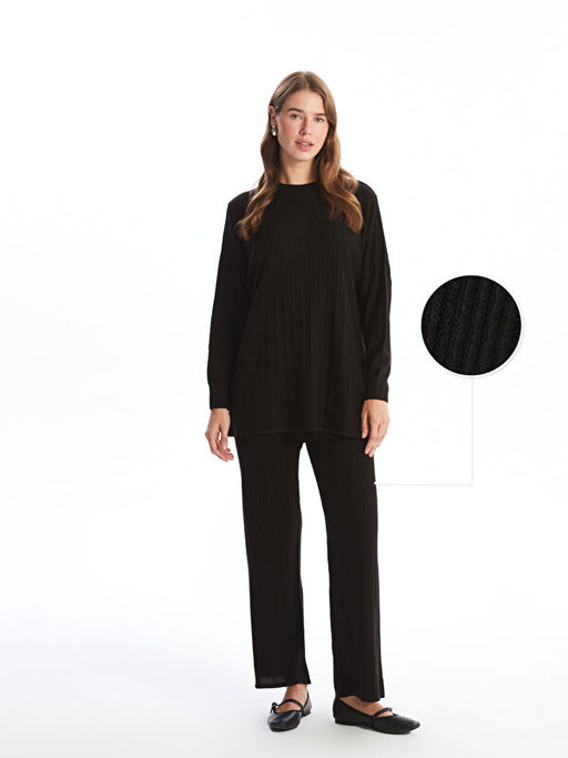 Beli Lastikli Kad?n Triko Pantolon