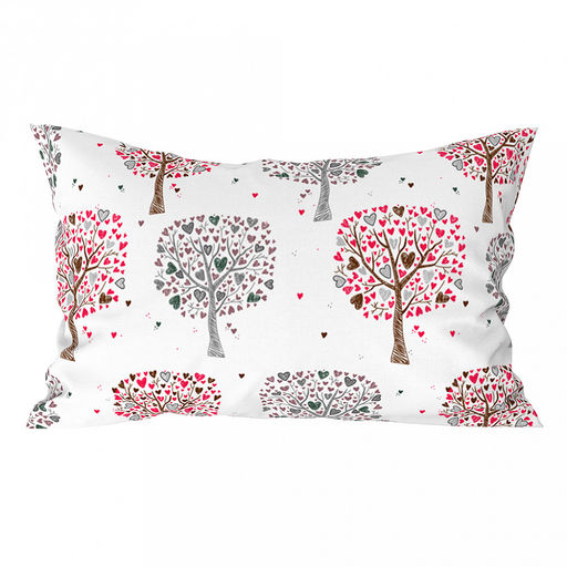 Наволочка 50х70см Дерево желаний, с клапаном-запахом, поплин 115г/м2, хлопок 100%, упаковка ПП 12х6см, Домашняя мода (Россия)