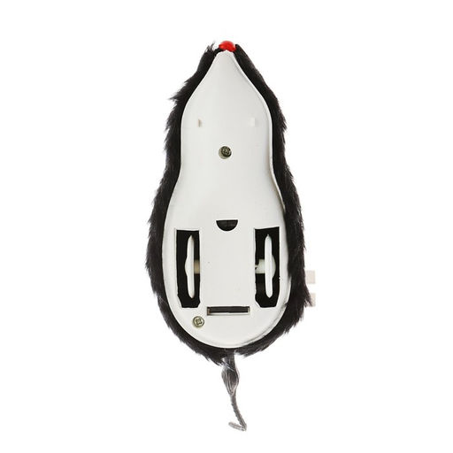 Мышь заводная меховая, 12 см, чёрная - Пижон фото 5