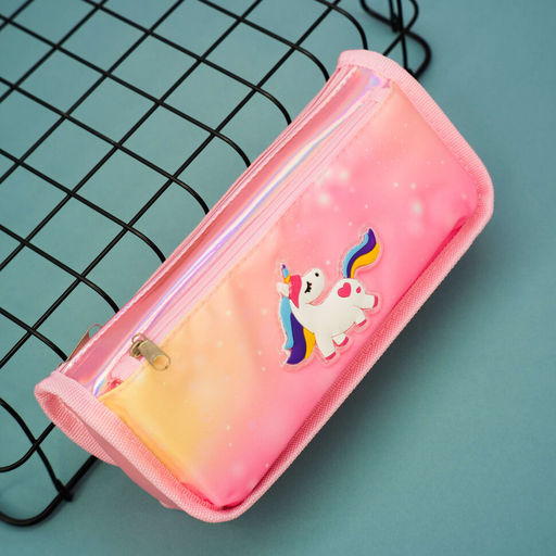 Пенал Shine heart unicorn, pink