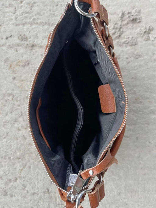 Женская кожаная сумка хобо 8919-9 Елоу - Sergio valentini фото 6