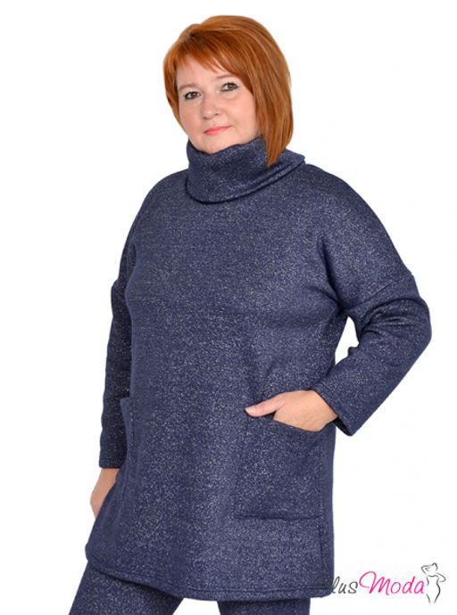Свитер Модель №1021 размеры 44-84 - Plusmoda фото 6