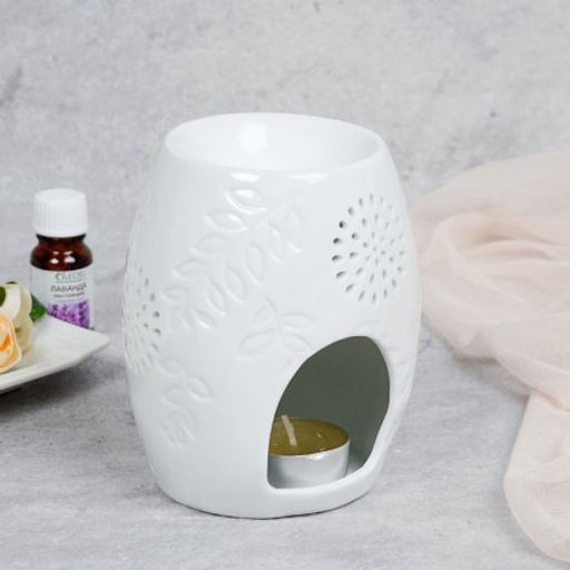 Аромалампа белая 12 см / XL-0019 /уп 48/ - ГалеонТрейд фото 4