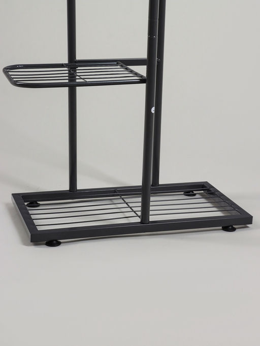 Подставка для цветов Greengo, 5 полок, 44×22×95 см, напольная, металл, тёмно-серая