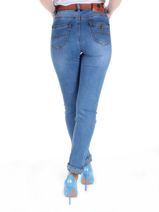 T088 Джинсы зауженные женские BG - Фабричный китай фото 6
