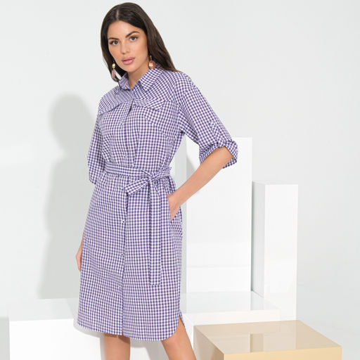 Платье Серьезный аргумент (violet, с поясом) - Charutti фото 2