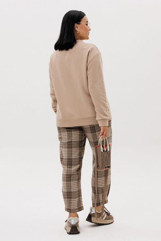 Костюм Anastasia 1301 бежевый/ клетка фото 6