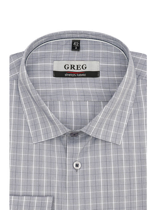 Сорочка мужская длинный рукав GREG 335/238/180/ZN/1p STRETCH  фото 9