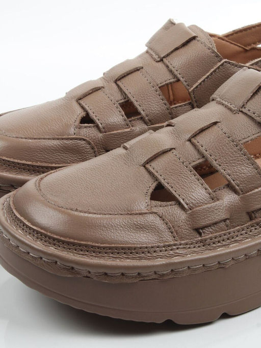 06-2193-5 DK. BEIGE Туфли женские (натуральная кожа)
