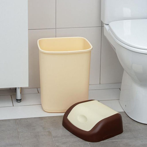 Контейнер для мусора, 14 л, с крышкой, МИКС