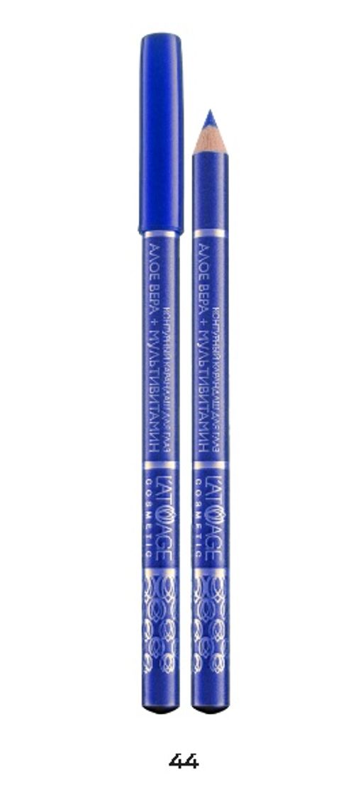 Latuage Контурный карандаш для глаз №44 сине-голубой