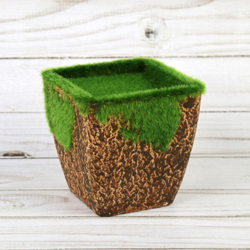 Кашпо со мхом декоративное 9,5 см / 16002 /уп 120/ - ГалеонТрейд фото 5