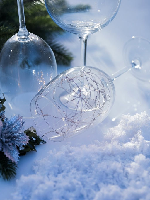 Гирлянда «Нить» 3 м, роса, IP20, серебристая нить. 30 LED, от батареек AG13×3, 3 режима, свечение мульти