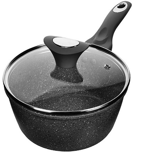 25074 Ковш алюм. 1,7л 18см с.кр МРАМОР/КРОШКА(х6)