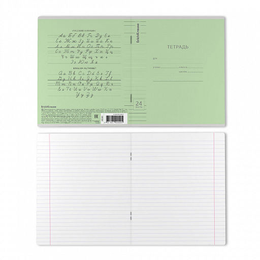 Цена за 160 шт. Тетрадь школьная ученическая ErichKrause Классика Visio ассорти, 24 листа, линейка (в плёнке по 10 шт.) фото 33
