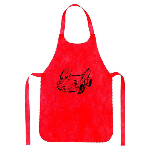 Цена за 3 шт. Фартук для творчества «Гоночная машина», красный, 42×63 см