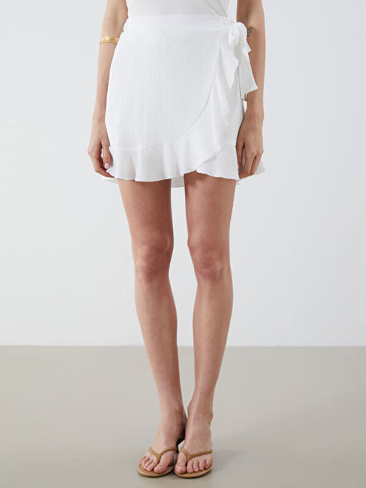 Beli Lastikli F?rf?rl? Mini Etek