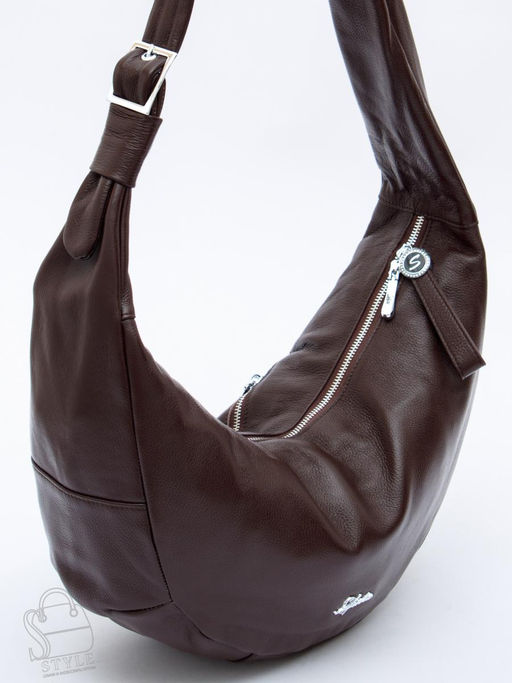 Сумка женская кожаная 9177SP coffee Velina Fabbaino-Safenta в Новосибирске