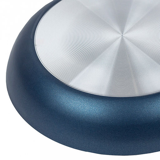 "Azure" Сковорода с антипригарным покрытием д22см "Сатин", h4,5см, s2мм, съемная бакелитовая ручка, синий (Россия)