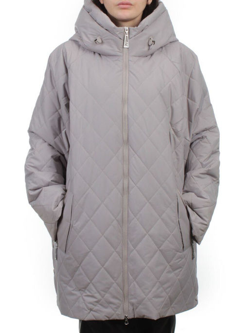 F-806 GRAY BEIGE Куртка демисезонная женская (100 гр. холлофайбер) - Fashion фото 3