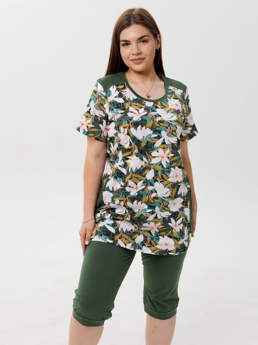 Костюм женский К-223 (кулирка) Индиго - Elenatex фото 2